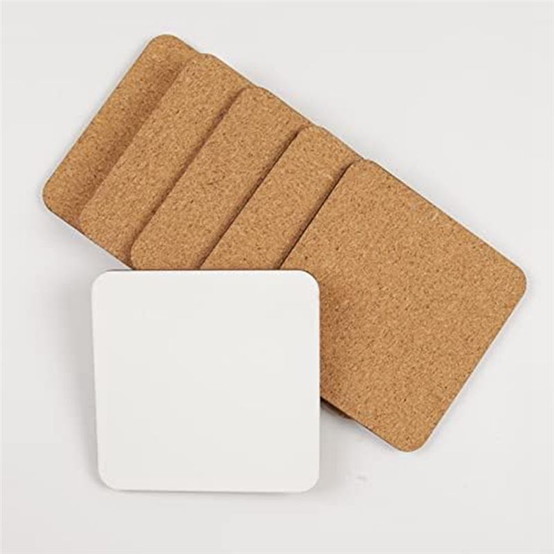 Coaster Sublimation Blank - 12 قطعة من حاملات الأكواب المربعة
