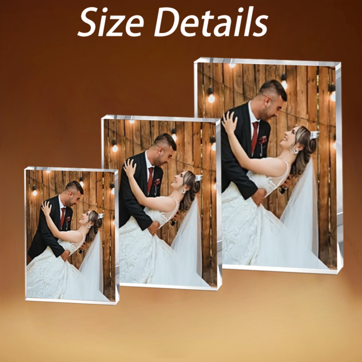 Photo Acrylic Block - تذكار صور شخصي مخصص من الأكريليك