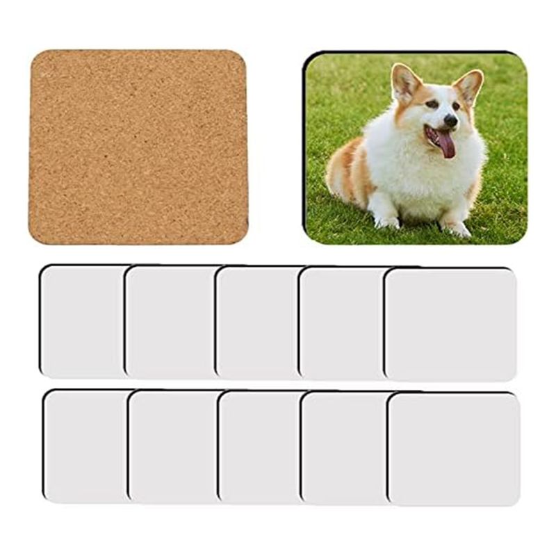 12 قطعة من حاملات الأكواب المر - مراجعة Coaster Sublimation Blank وسعره