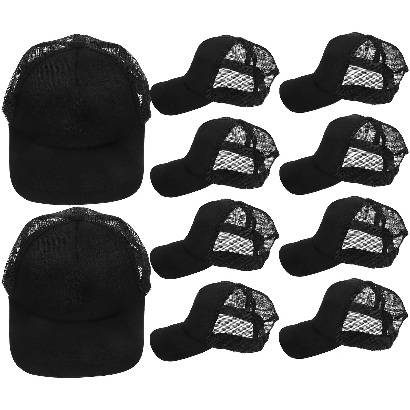 10 قطع من قبعات البيسبول الشبك - مراجعة Hat Sublimation Blank وسعره